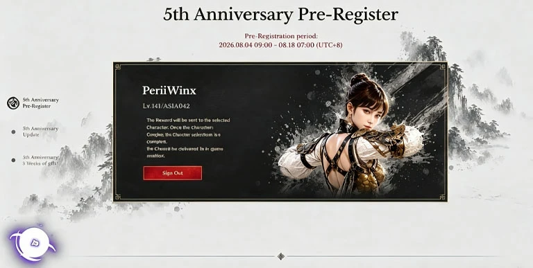 5th Anniversary Pre-Register