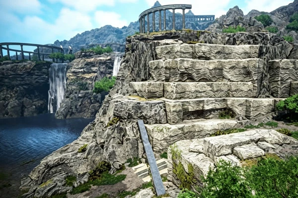 Building scenes in the Black Desert game