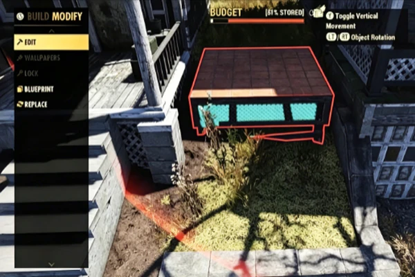 Game building operation interface