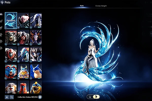 In-game weapon selection screen