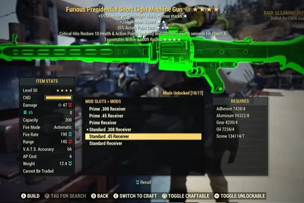 New Light Machine Gun Guide — Fallout 76