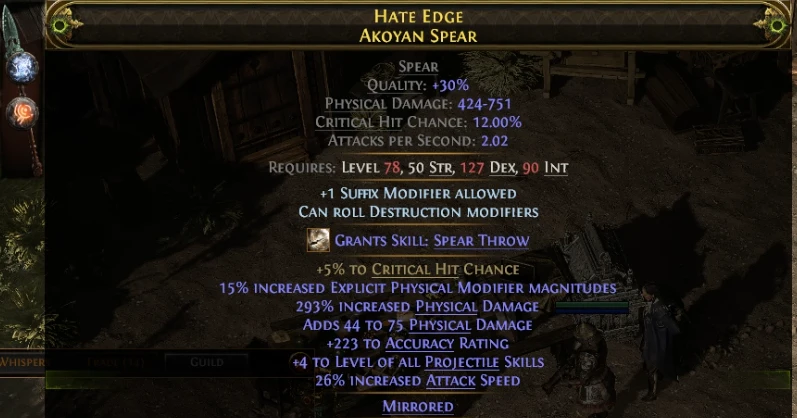 HATE EDGE AKOYAN SPEAR