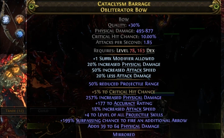 CATACLYSM BARRAGE OBLITERATOR BOW