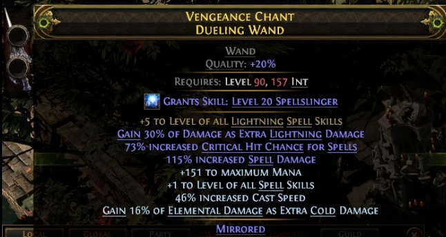 VENGEANCE CHANT DUELING WAND