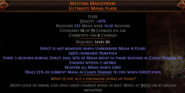 MELTING MAELSTROM ULTIMATE MANA FLASK #25162285