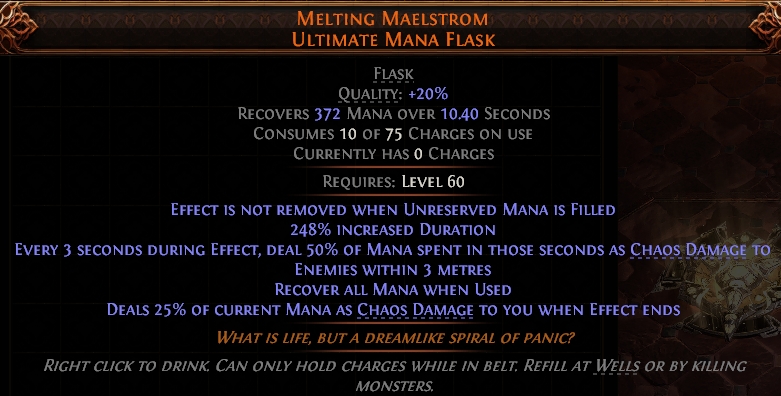 MELTING MAELSTROM ULTIMATE MANA FLASK #25162277