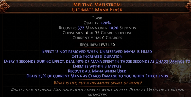 MELTING MAELSTROM ULTIMATE MANA FLASK #25162281