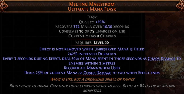 MELTING MAELSTROM ULTIMATE MANA FLASK #25162295