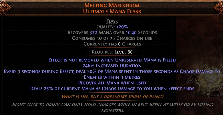 MELTING MAELSTROM ULTIMATE MANA FLASK #25162289