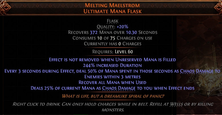 MELTING MAELSTROM ULTIMATE MANA FLASK #25162279