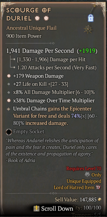 SCOURGE OF DURIEL #38118687
