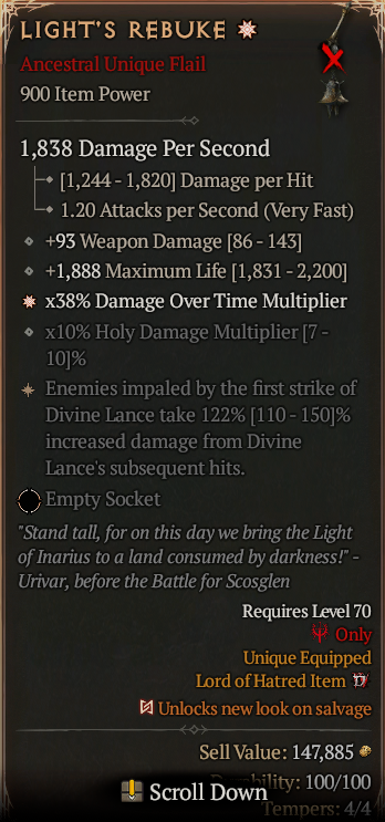LIGHT'S REBUKE #38123915