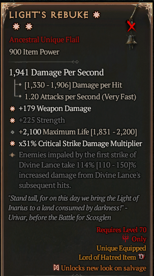 LIGHT'S REBUKE #38112977