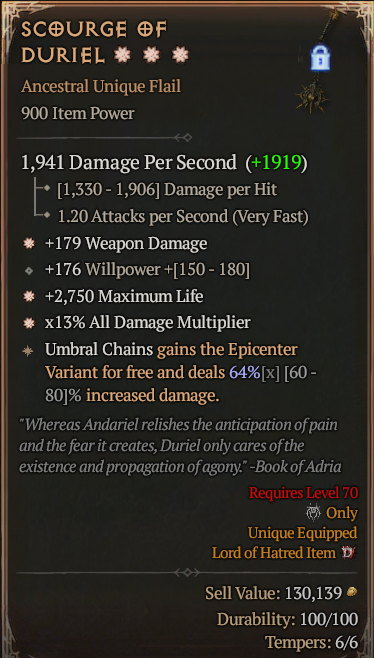 SCOURGE OF DURIEL #38094075
