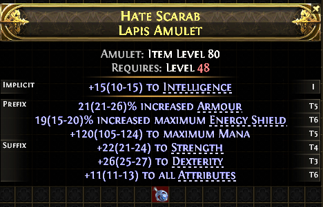 Hate Scarab Lapis Amulet#809717