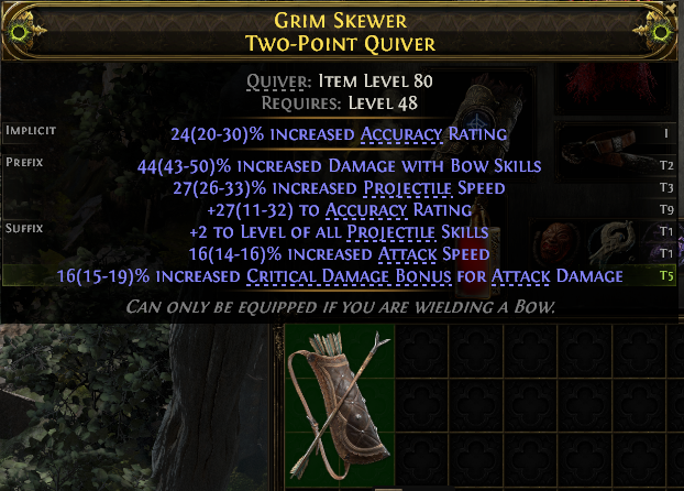 Grim Skewer Two-Point Quiver#557077