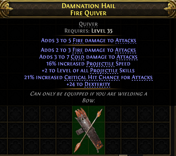 Damnation Hail Fire Quiver#934457