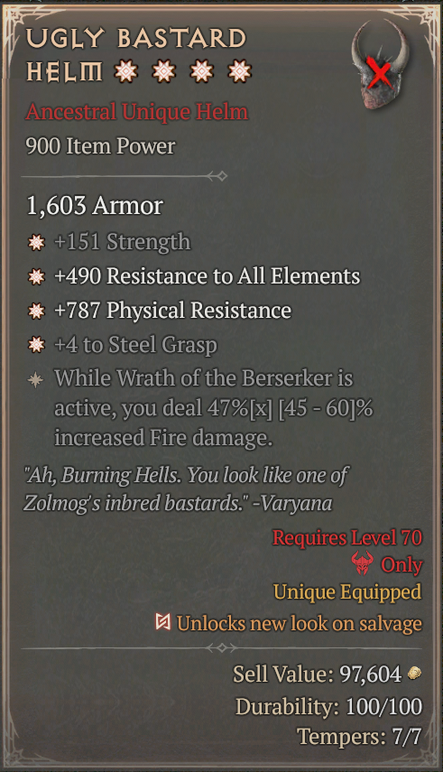 UGLY BASTARD HELM#797447