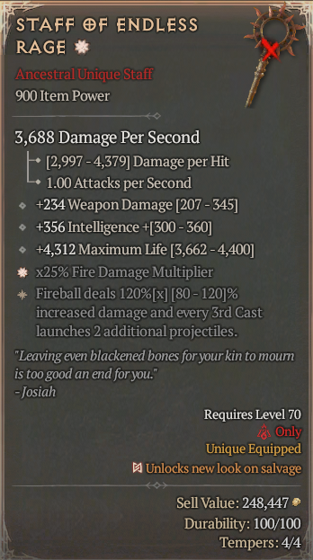 STAFF OF ENDLESS RAGE#359074