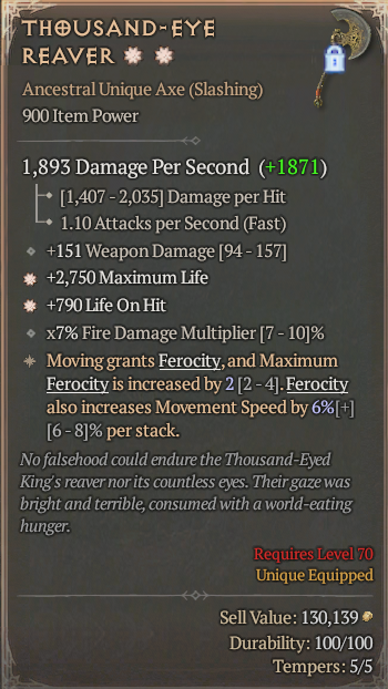 THOUSAND-EYE REAVER#457452