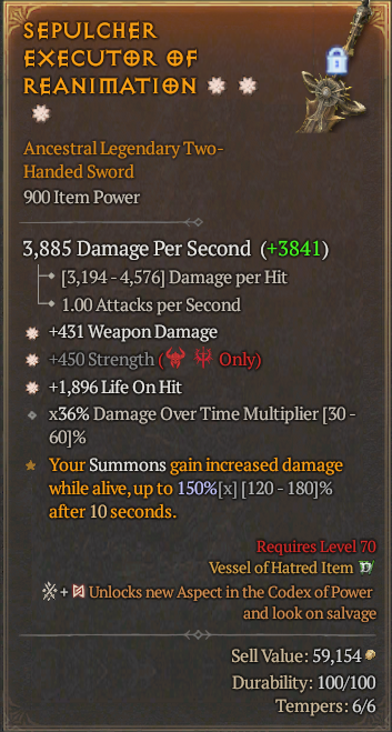 SEPULCHER EXECUTOR OF REANIMATION#684798
