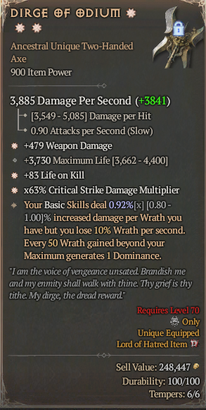 DIRGE OF ODIUM#122742