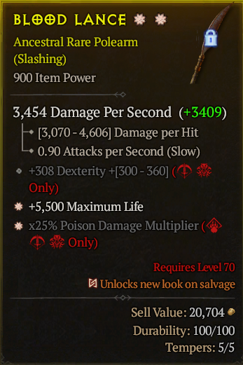 BLOOD LANCE#105283