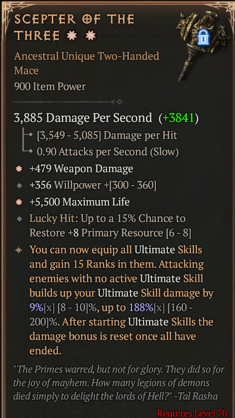 SCEPTER OF THE THREEX#766121