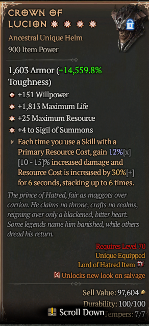 CROWN OF LUCION#983310