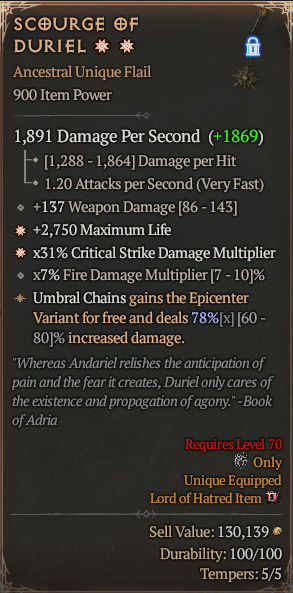 SCOURGE OF DURIEL#412357