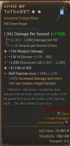 SPINE OF TATHAMET#302413