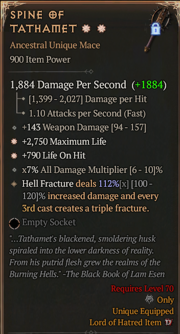 SPINE OF TATHAMET#318015