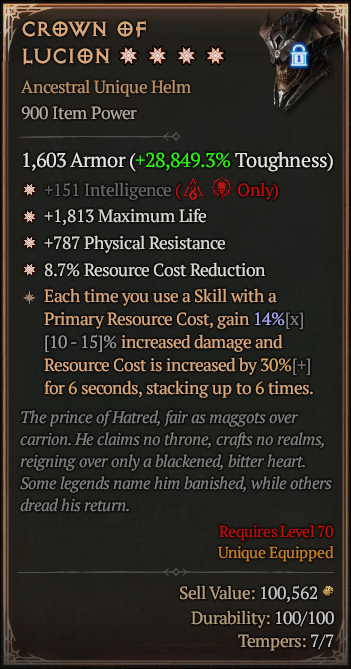 CROWN OF LUCION#398599