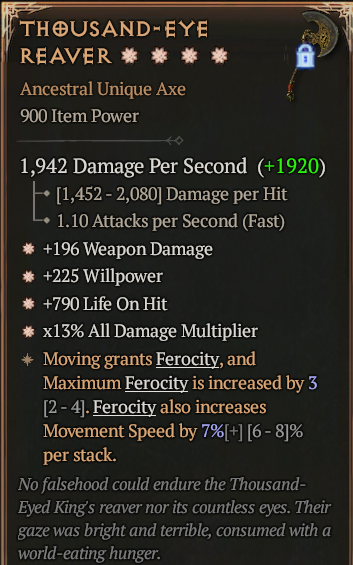 THOUSAND-EYE REAVER#334527