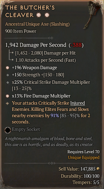 THE BUTCHER'S CLEAVER#445684