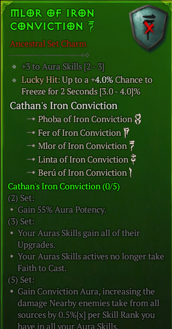 MLOR OF IRON CONVICTION#92151