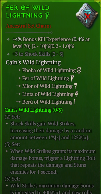 FER OF WILD LIGHTNING#44054