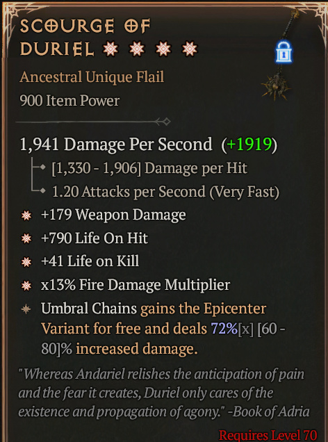 SCOURGE OF DURIEL#111805