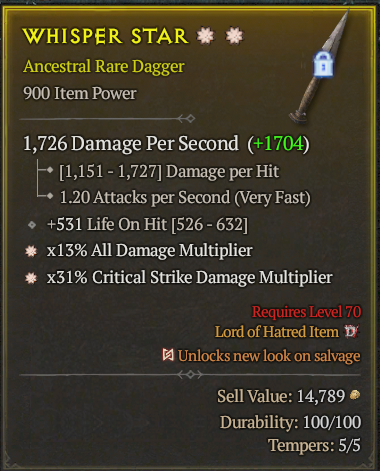 WHISPER STAR#569607