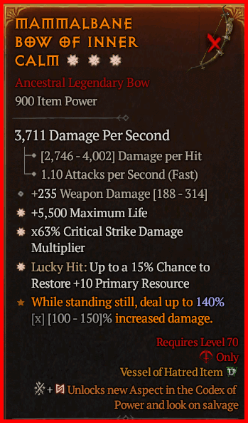 MAMMALBANE BOW OF INNER CALM#455166