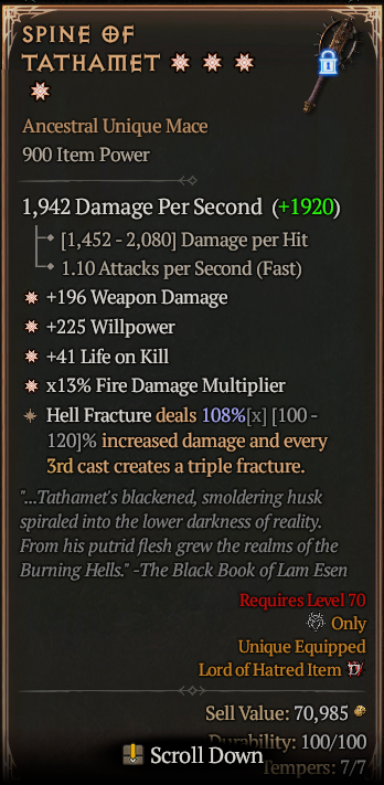 SPINE OF TATHAMET#545142