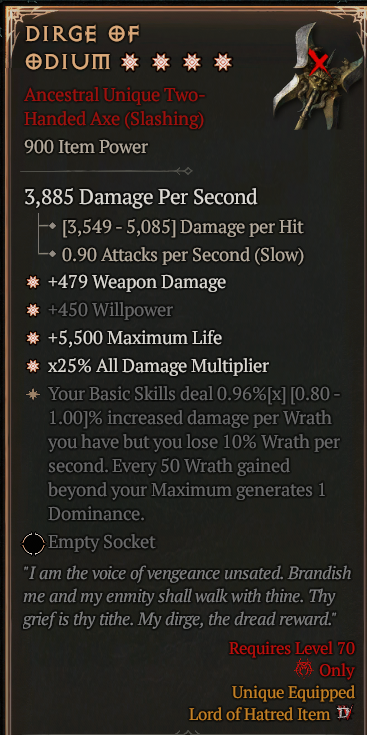 DIRGE OF ODIUM#703096