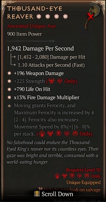 THOUSAND-EYE REAVER#273352