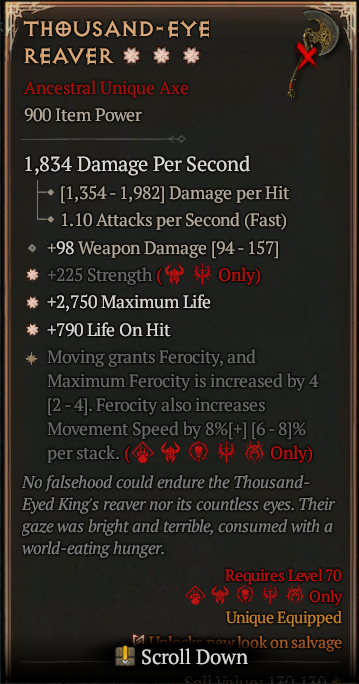 THOUSAND-EYE REAVER#208161