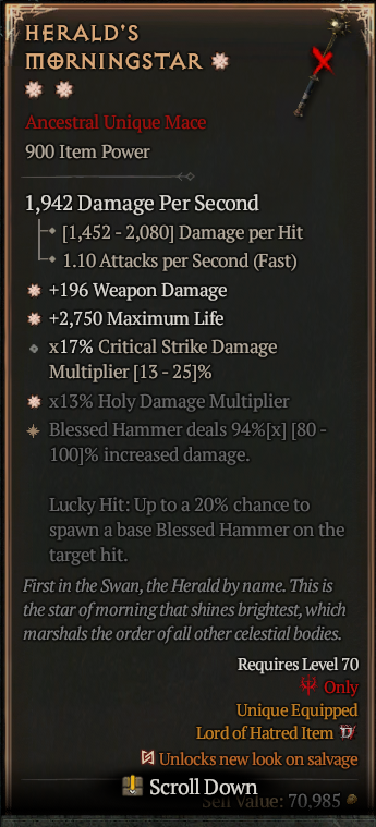 HERALD'S MORNINGSTAR#656427