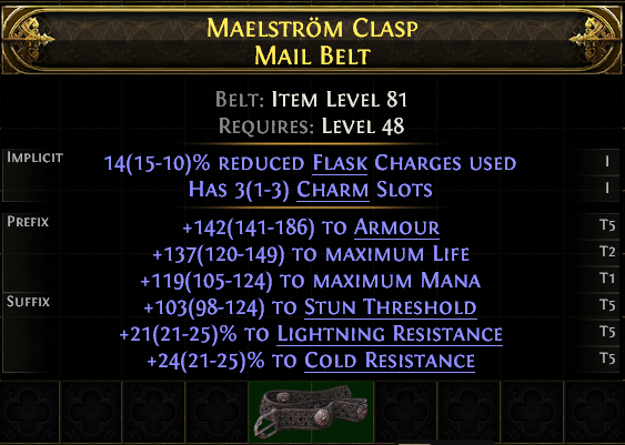 Maelstrom Clasp Mail Belt#172285