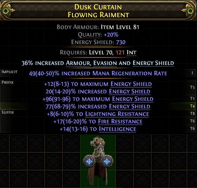 Dusk Curtain Flowing Raiment#524157