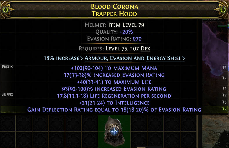 Blood Corona Trapper Hood#50015