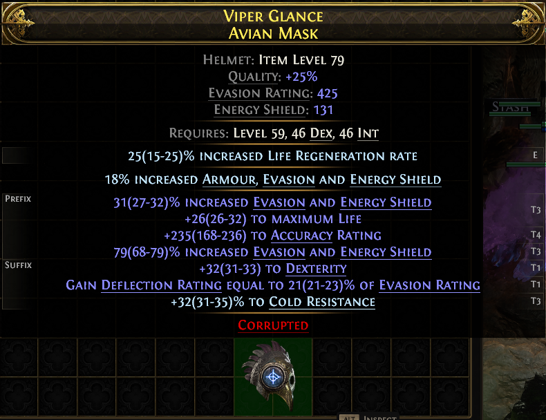 Viper Glance Avian Mask#830089