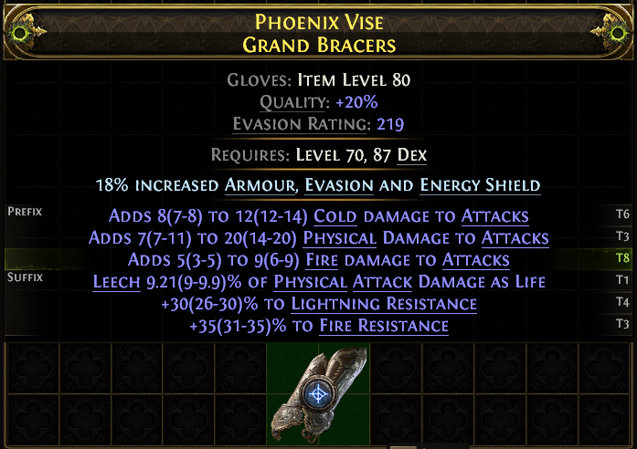 Phoenix Vise Grand Bracers#565237